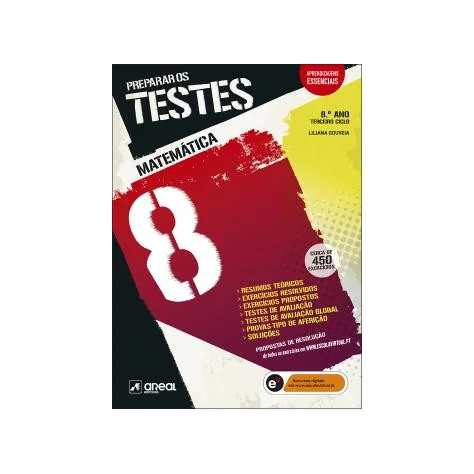 9789897676208 - Preparar os Testes - Matemática 8 - 8.º Ano