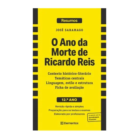 Resumos - O Ano da Morte de Ricardo Reis - José Saramago - 12.º Ano