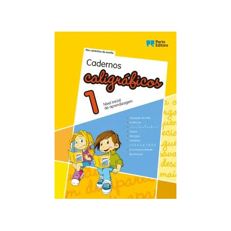 Cadernos Caligráficos 1 - Nível inicial de aprendizagem