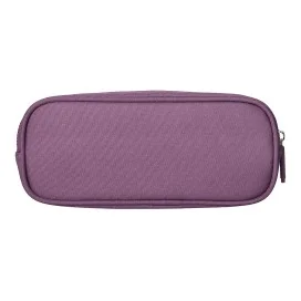Estojo Escolar Liderpapel Classic Oval 2 Fechos C/ Bolso Frontal 210x90mm Roxo