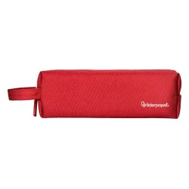 Estojo Escolar Liderpapel Classic Retangular C/Asa 210x70mm Vermelho