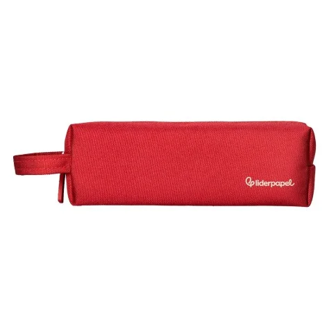 Estojo Escolar Liderpapel Classic Retangular C/Asa 210x70mm Vermelho