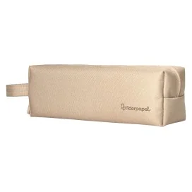 Estojo Escolar Liderpapel Classic Retangular C/Asa 210x70mm Creme