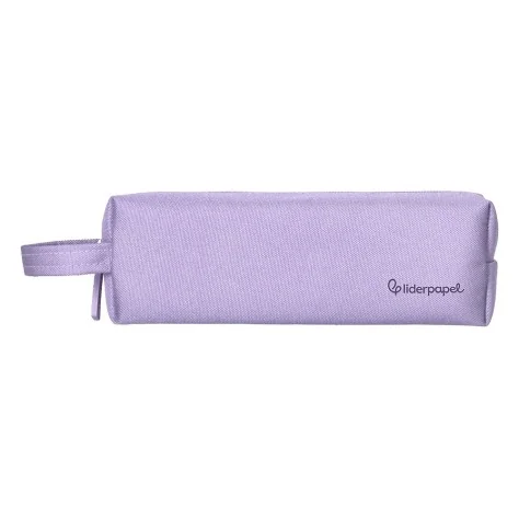 Estojo Escolar Liderpapel Classic Retangular C/Asa 210x70mm Lilás