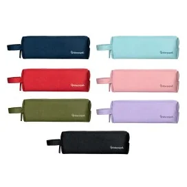 Expositor C/ 9 Estojos Escolares Liderpapel Classic Retangular C/Asa 210x70mm Cor Sortida