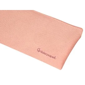 Estojo Escolar Liderpapel Plano Largo C/Fecho 200x100mm Rosa