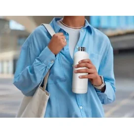 Garrafa Antartik Isotermica Aço Inoxidavel Livre de BPA 500ml Branca