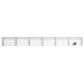 Régua Plástica Cristal Transparente Liderpapel 30cm