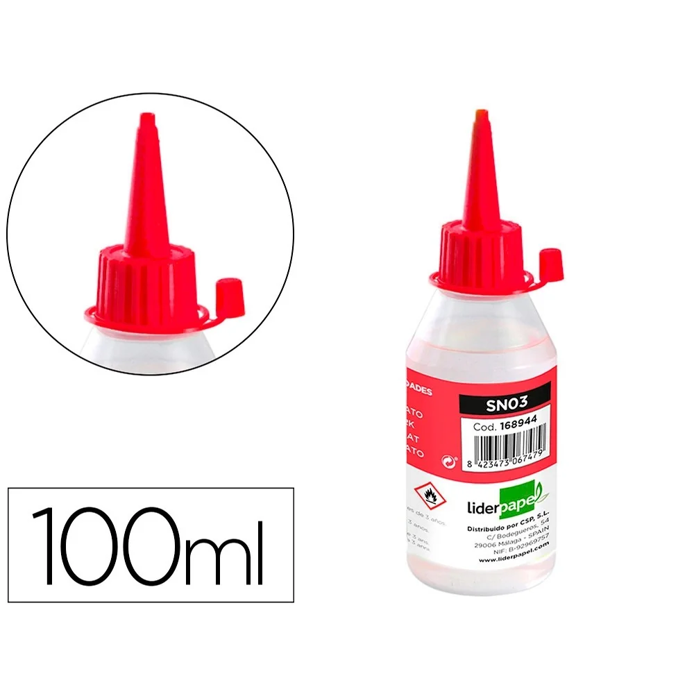 Cola Silicone Liquido Liderpapel Frasco 100ml