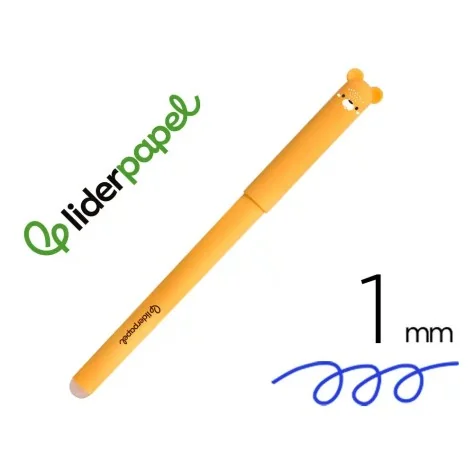 Esferográfica Fantasia Liderpapel Animal Town Apagável Tinta Azul Esquilo