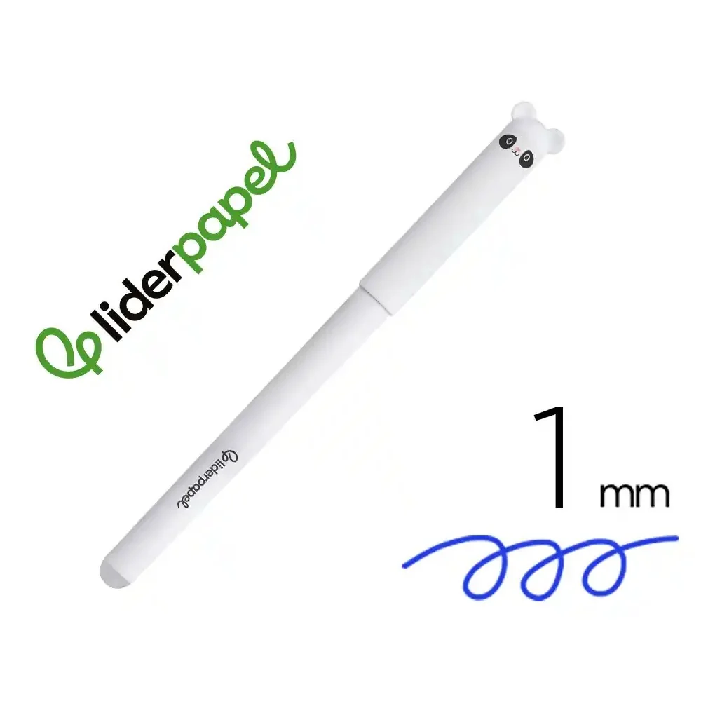 Esferográfica Fantasia Liderpapel Animal Town Apagável Tinta Azul Panda