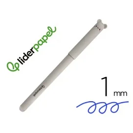 Esferográfica Fantasia Liderpapel Animal Town Apagável Tinta Azul Rato