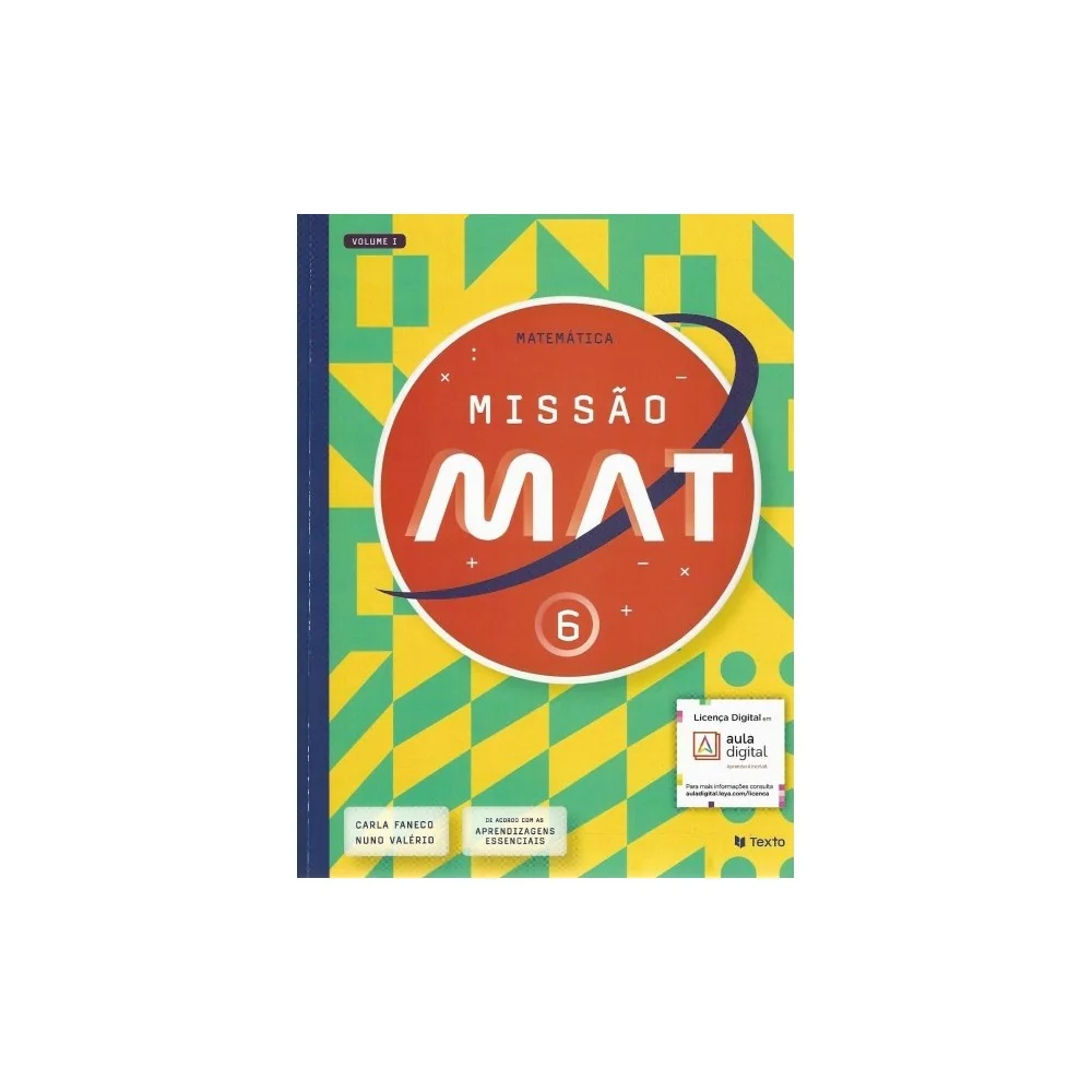 9789724757667 - Missão Mat 6 - Matemática - Manual do Aluno