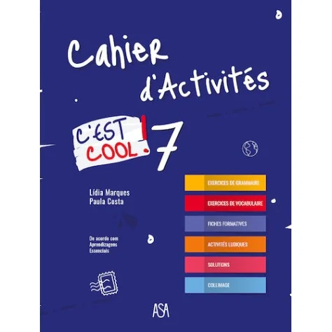 9789892349947 - C'est cool! 7 - Francês - Caderno de Atividades