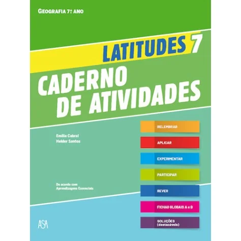 9789892349909 - Latitudes 7 - Geografia - Caderno de Atividades