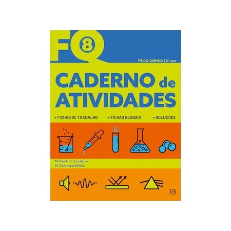 9789892352800 - NOVO FQ 8 - Físico-Química - Caderno de Atividades