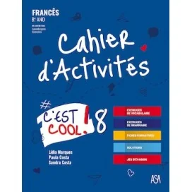 9789892352855 - C'est cool! 8 - Francês - Caderno de Atividades