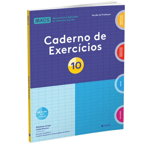 9789724758930 - MACS 10 - Matemática Aplicada às Ciências Sociais - Caderno de Atividades