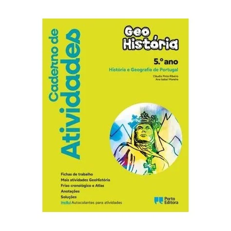 9789720204301 - GeoHistória 5 - História e Geografia de Portugal - Caderno de Atividades