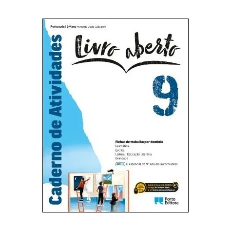 9789720317353 - Livro aberto 9 - Português - Caderno de Atividades/O essencial do 9.º ano em Autocolantes