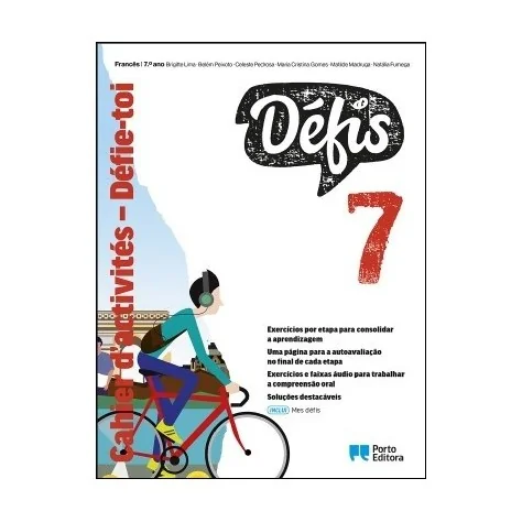 9789720318183 - Défis 7 - Francês - Cahier d'activités - Caderno de Atividades