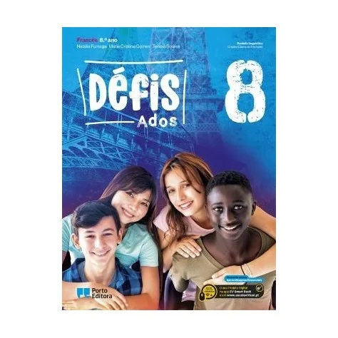 9789720318190 - Défis Ados 8 - Francês - Manual do Aluno