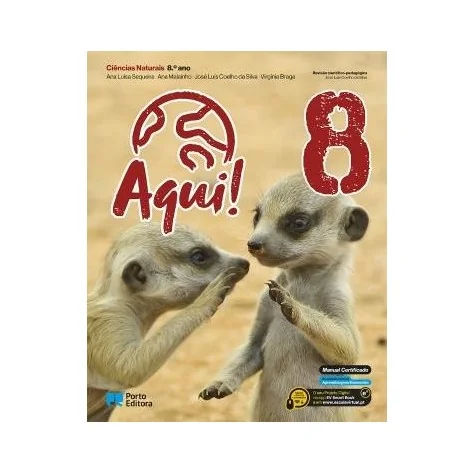 9789720329103 - Aqui! 8 - Ciências Naturais - Manual do Aluno