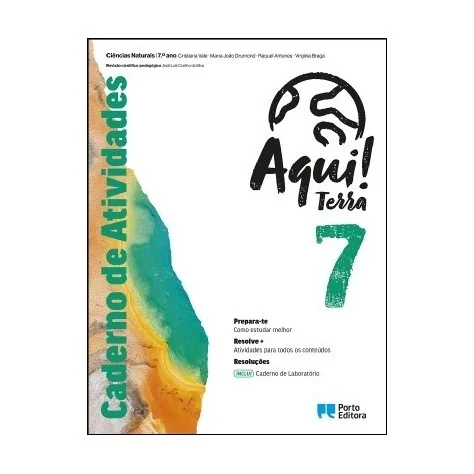 9789720329486 - Aqui! Terra 7 - Ciências Naturais - Caderno de Atividades