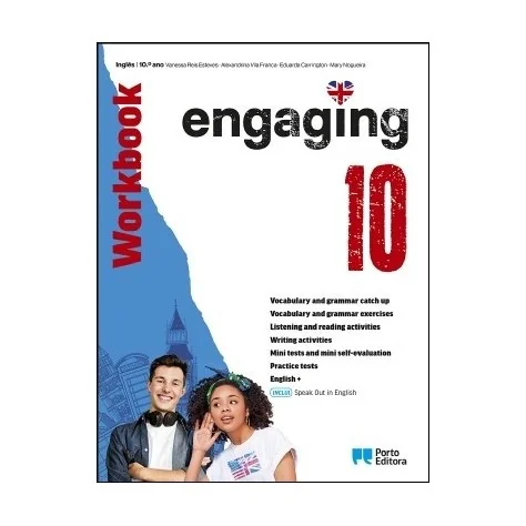 9789720404091 - Engaging 10 - Inglês - Workbook - Caderno de Atividades