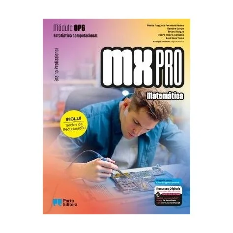 9789720443861 - MX PRO - Matemática - Módulo OP6 - Estatística computacional - Ensino Profissional
