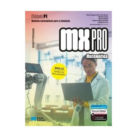 9789720444400 - MX PRO - Matemática - Módulo P1 + P2 - Ensino Profissional