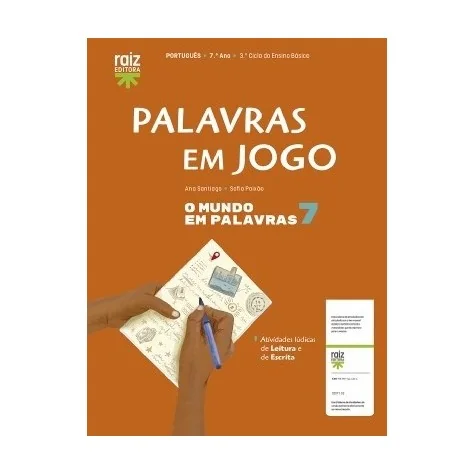9789897444364 - O mundo em palavras 7 - Português - Caderno de Atividades