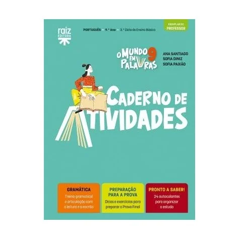 9789897445286 - O Mundo em Palavras 9 - Português - 9.º Ano - Caderno de Atividades / Preparação para a Prova Final