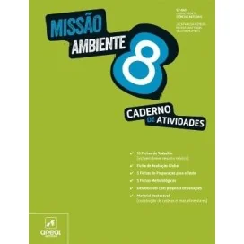 9789897677205 - Missão: Ambiente 8 - Ciências Naturais - Caderno de Atividades