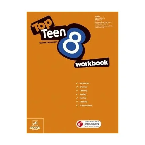 9789897677717 - Top Teen 8 - Inglês - Workbook/Caderno de Atividades