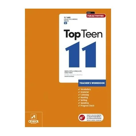 9789897678530 - Top Teen 11 - Inglês - Workbook/Caderno de Atividades
