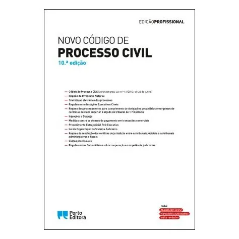 9789720006349 - Novo Código de Processo Civil