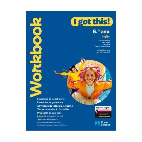 9789720202789 - I got this! - Inglês - 6.º Ano - Workbook/Homework for all - Caderno de Atividades