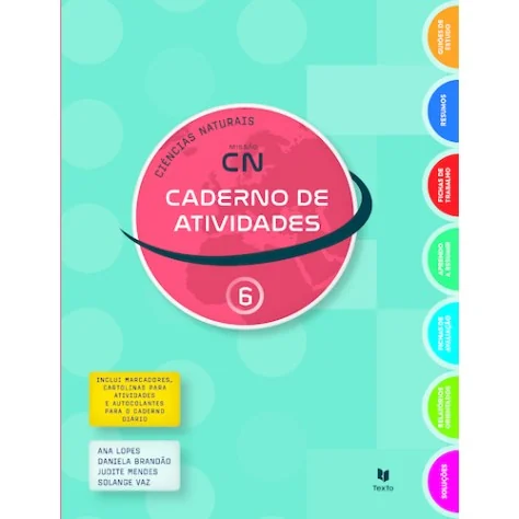 9789724759562 - Missão CN 6 - Ciências Naturais - Caderno de Atividades