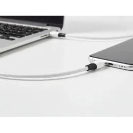 Cabo USb-C a Apple Lightning Q-Connect PVC 2M Branco