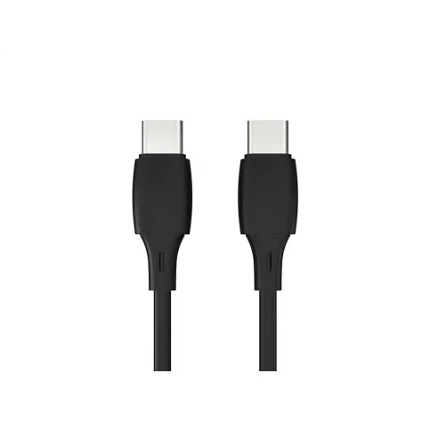Cabo USb-C a USB-C Q-Connect PVC 1M Preto