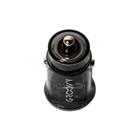 Carregador de Isqueiro Carro Groovy 2 USB Branco