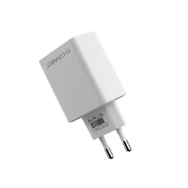 Carregador USB-A e USB-C Q-Connect 20W Branco