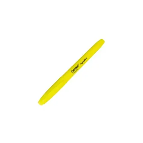 Caneta Marcador Sublinhador Fluorescente Campus University Neon Amarela