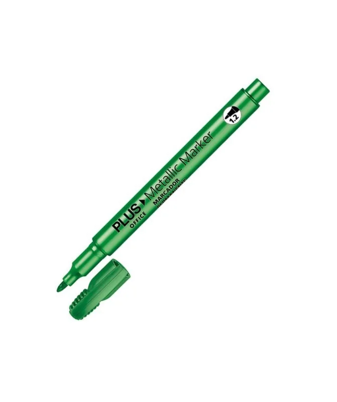 Marcador Metálico Plus Office 1,2mm 080605 Verde