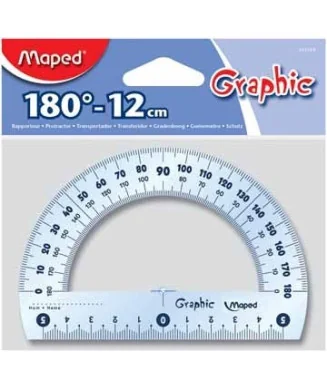 Transferidor Graphic Maped 180º 12cms 242180