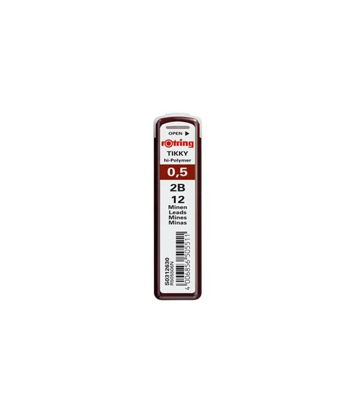 Tubo 12 Minas Rotring 0.5mm 2B S0312630