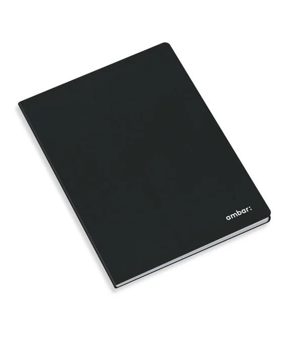 Caderno Agrafado Ambar Capa Preta A4 Pautado Caderno Agrafado Ambar Capa Preta A4 Pautado