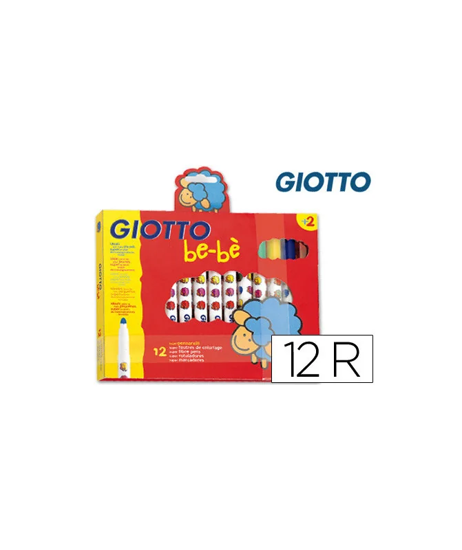 Caixa c/ 12 Super Marcadores Feltro Giotto Bebé